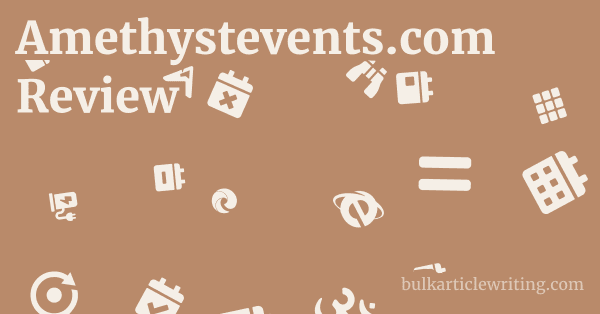 Amethystevents.com Review 1 by