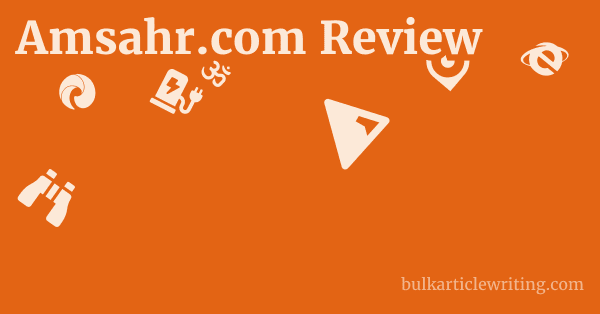 Amsahr.com Review 1 by