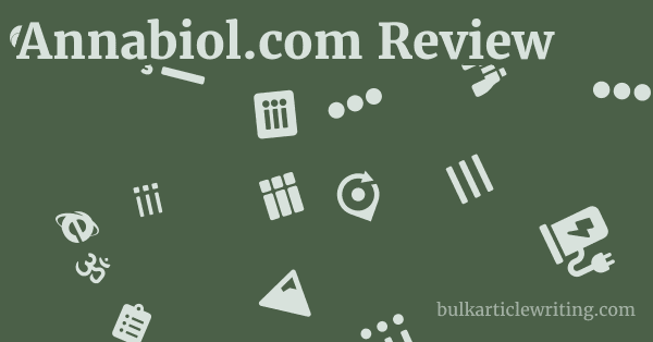 Annabiol.com Review 1 by