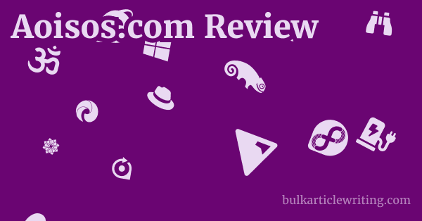 Aoisos.com Review 1 by