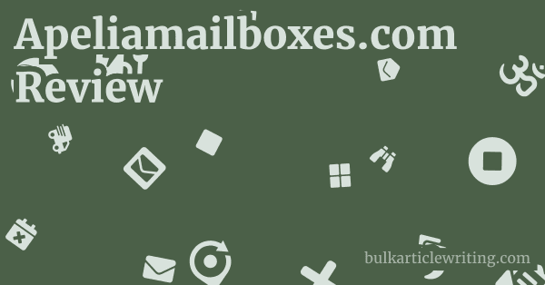 Apeliamailboxes.com Review 1 by