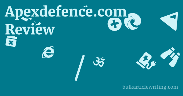 Apexdefence.com Review 1 by Partners