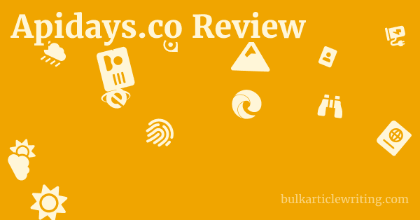 Apidays.co Review 1 by