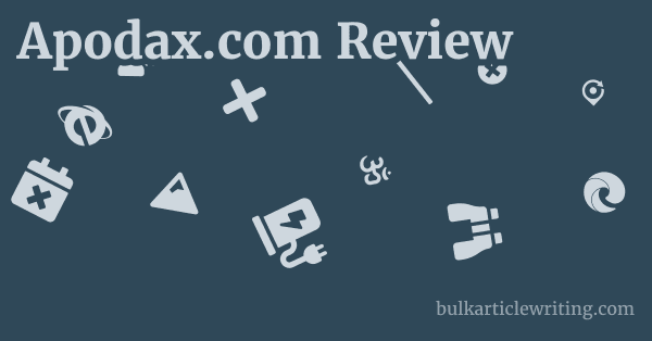 Apodax.com Review 1 by