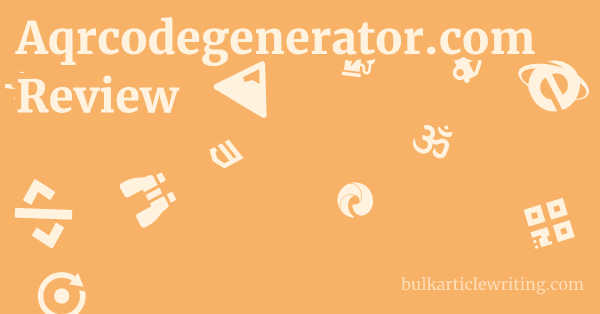 Aqrcodegenerator.com Review 1 by