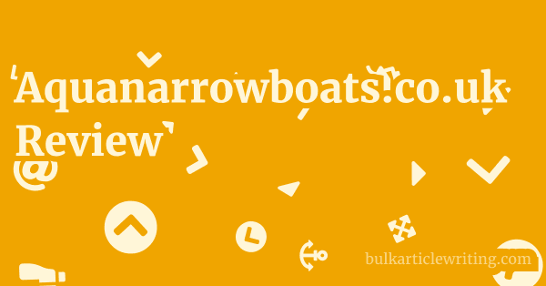 Aquanarrowboats.co.uk Review 1 by