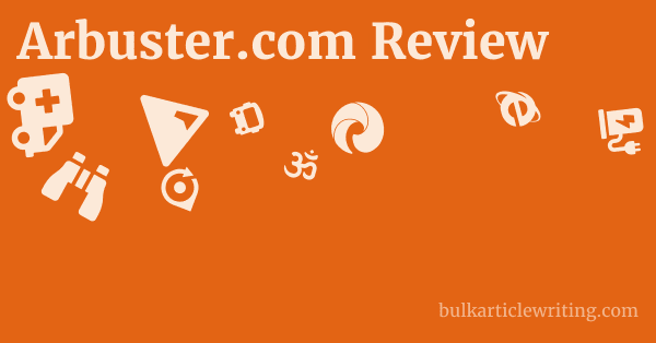 Arbuster.com Review 1 by
