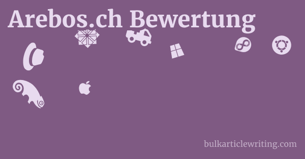 Arebos.ch Bewertung 1 by