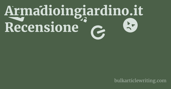 Armadioingiardino.it Recensione 1 by