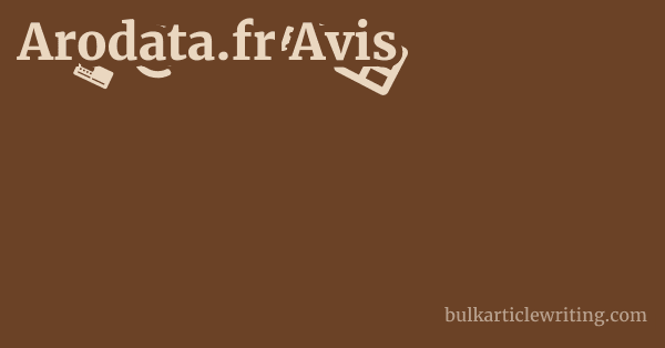 Arodata.fr Avis 1 by