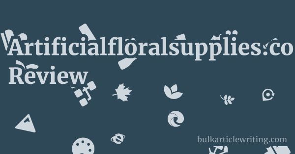 Artificialfloralsupplies.co.uk Review 1 by