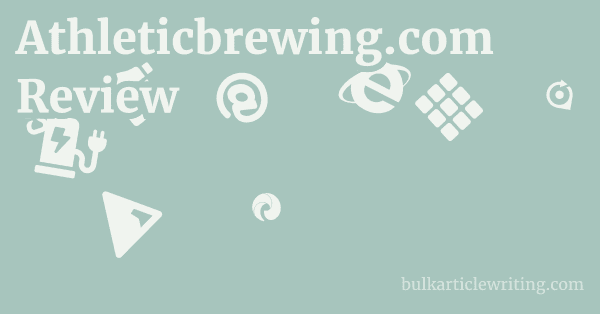 Athleticbrewing.com Review 1 by