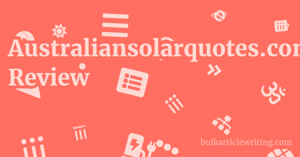 Australiansolarquotes.com.au Review 1 by