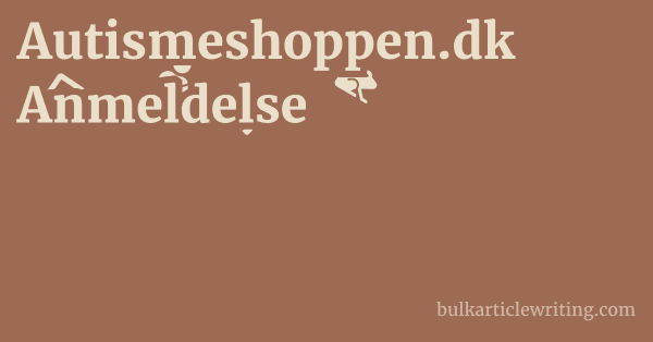 Autismeshoppen.dk Anmeldelse 1 by