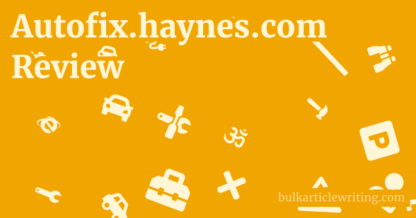 Autofix.haynes.com Review 1 by