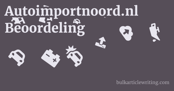 Autoimportnoord.nl Beoordeling 1 by