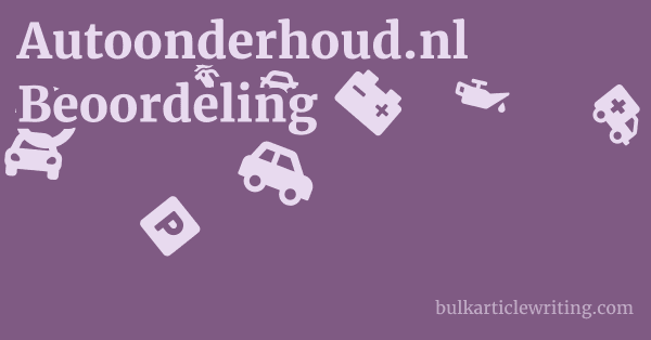 Autoonderhoud.nl Beoordeling 1 by