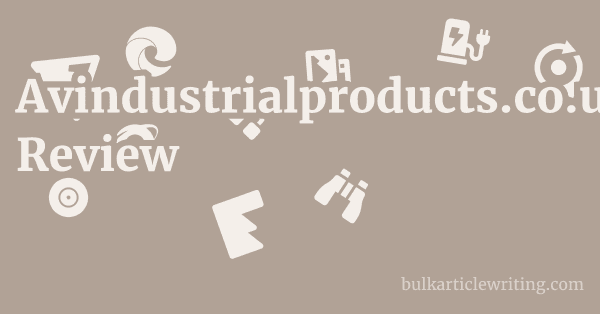 Avindustrialproducts.co.uk Review 1 by