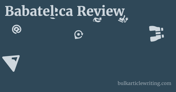 Babatel.ca Review 1 by