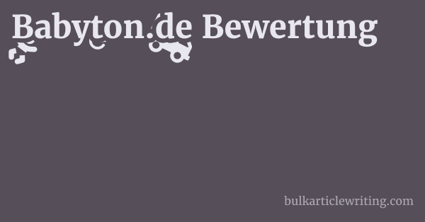 Babyton.de Bewertung 1 by