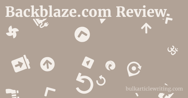 Backblaze.com Review 1 by
