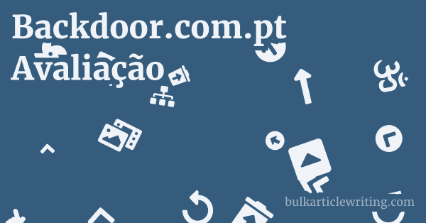 Backdoor.com.pt Avaliação 1 by
