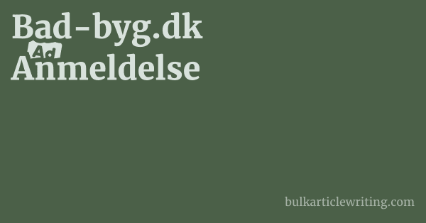 Bad-byg.dk Anmeldelse 1 by Partners