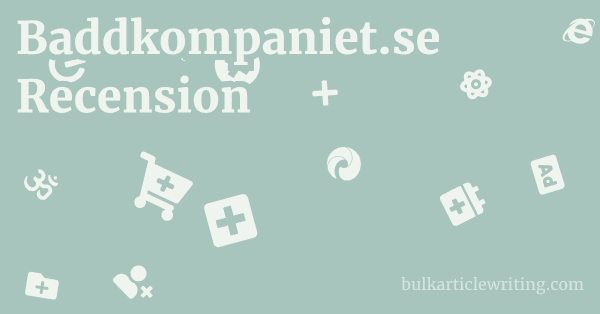 Baddkompaniet.se Recension 1 by