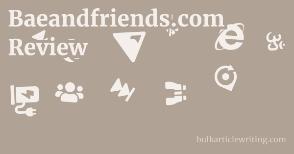 Baeandfriends.com Review 1 by
