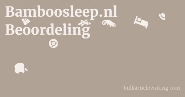 Bamboosleep.nl Beoordeling 1 by
