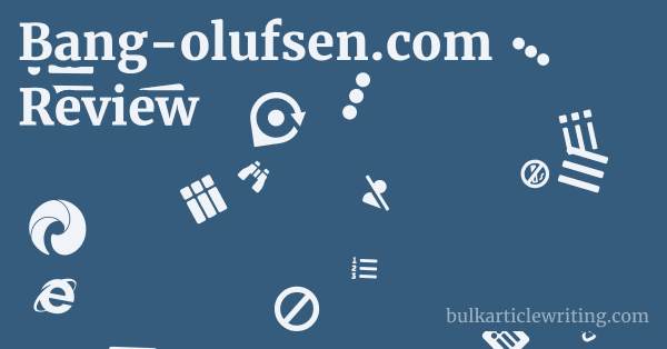 Bang-olufsen.com Review 1 by