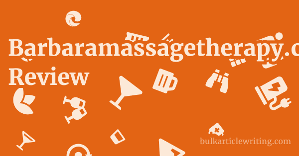 Barbaramassagetherapy.co.uk Review 1 by Partners