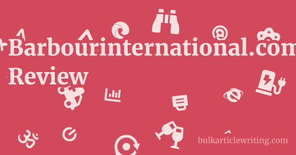 Barbourinternational.com Review 1 by Partners