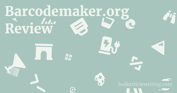 Barcodemaker.org Review 1 by