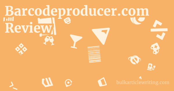 Barcodeproducer.com Review 1 by