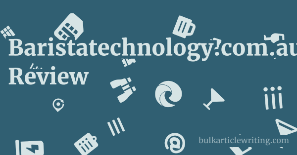 Baristatechnology.com.au Review 1 by