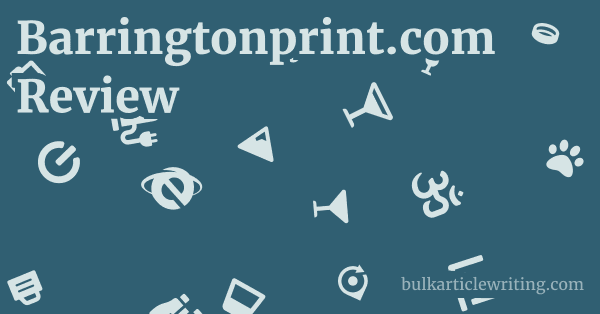 Barringtonprint.com Review 1 by