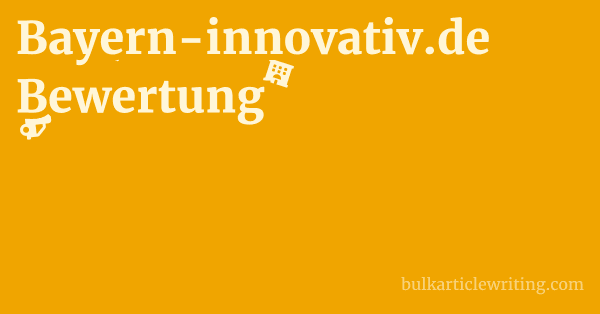 Bayern-innovativ.de Bewertung 1 by