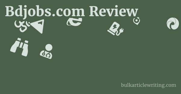 Bdjobs.com Review 1 by