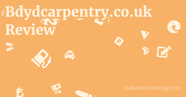 Bdydcarpentry.co.uk Review 1 by
