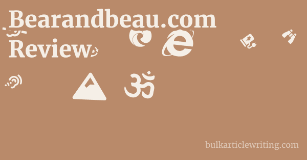 Bearandbeau.com Review 1 by
