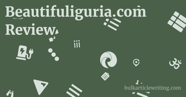 Beautifuliguria.com Review 1 by