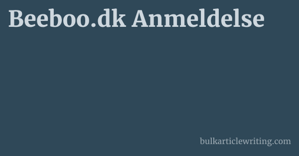 Beeboo.dk Anmeldelse 1 by
