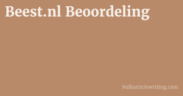 Beest.nl Beoordeling 1 by
