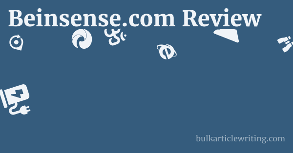 Beinsense.com Review 1 by Partners