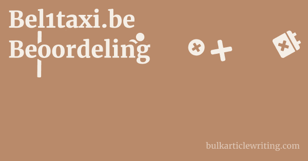 Bel1taxi.be Beoordeling 1 by