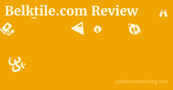 Belktile.com Review 1 by