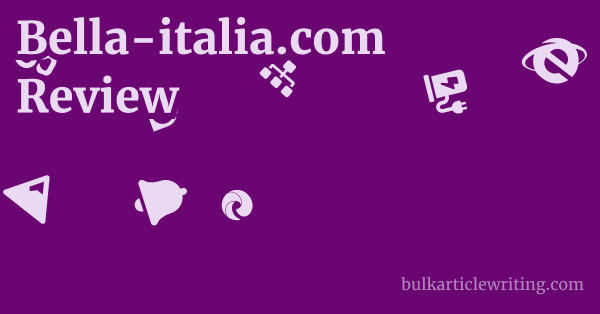 Bella-italia.com Review 1 by