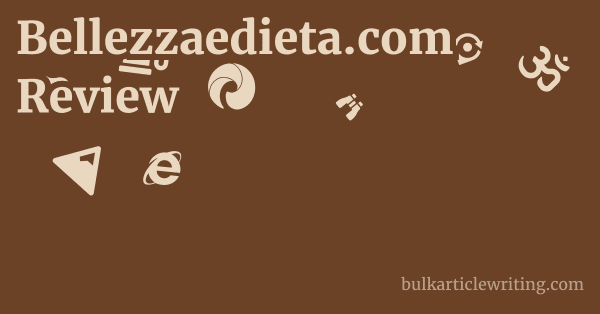 Bellezzaedieta.com Review 1 by