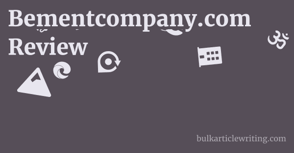 Bementcompany.com Review 1 by